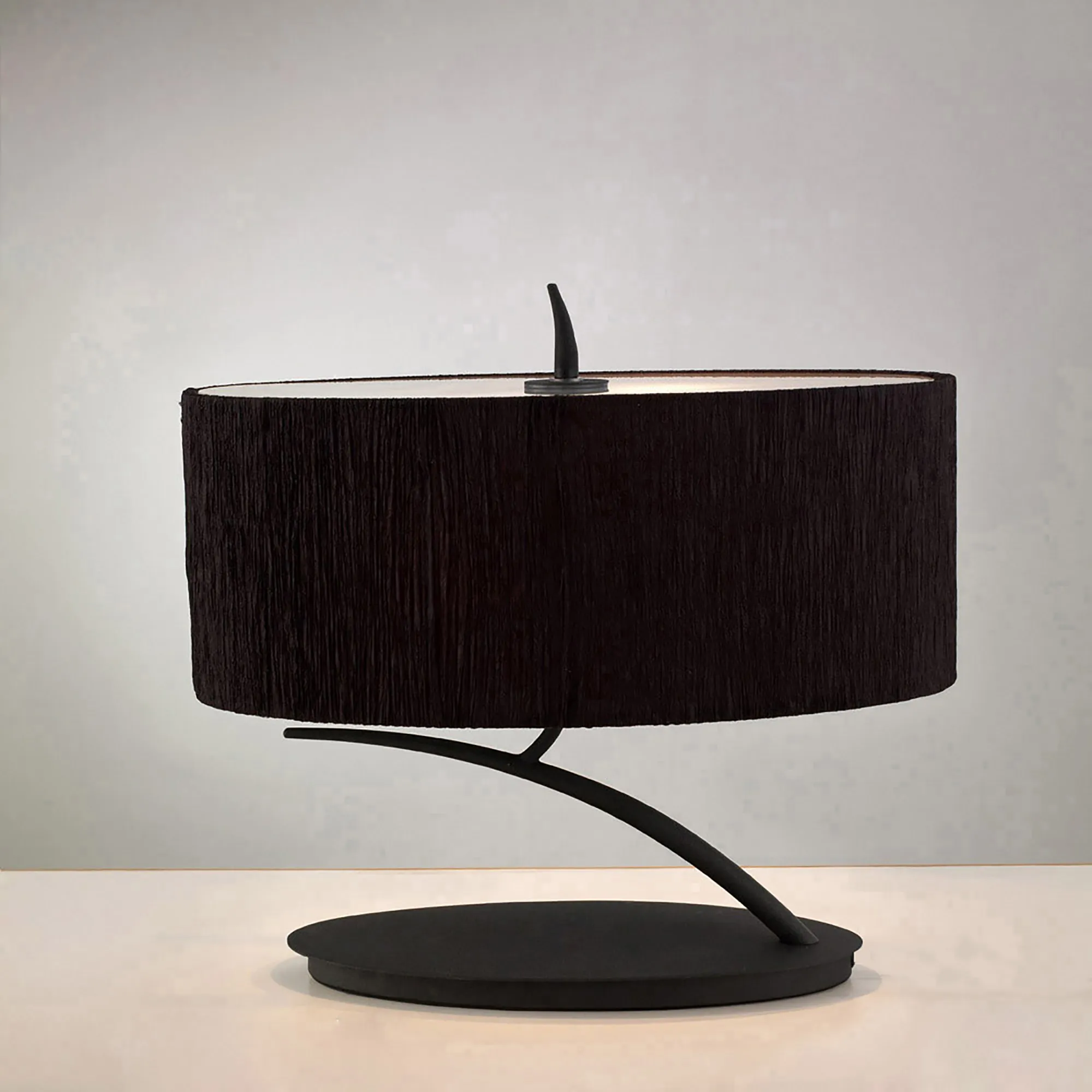 Eve Anthracite-Black Table Lamps Mantra Shaded Table Lamps